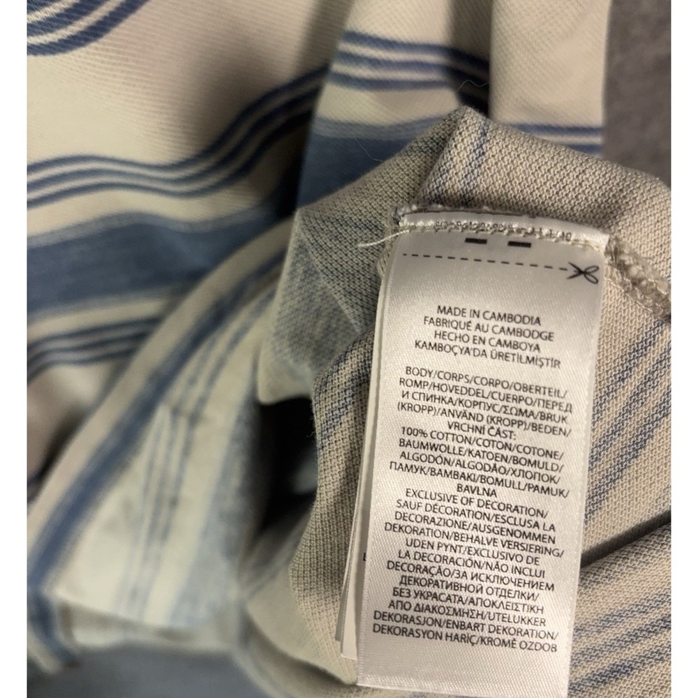 Polo Ralph‎ Lauren Polo Shirt Mens XL Blue Striped Classic Fit Short Sleeve Pony - Picture 5 of 8